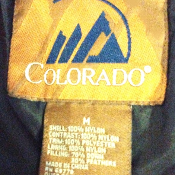 Men s Goose Down Parka Jacket 70/30 Down Fill Like New Size Medium Men - Picture 3 of 5